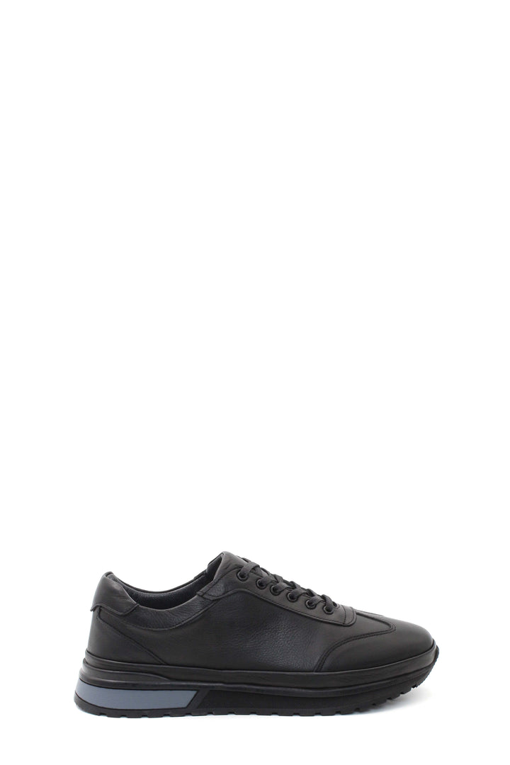 FST Genuine Leather Men's Sneakers 722MA302 Black - Matehuala