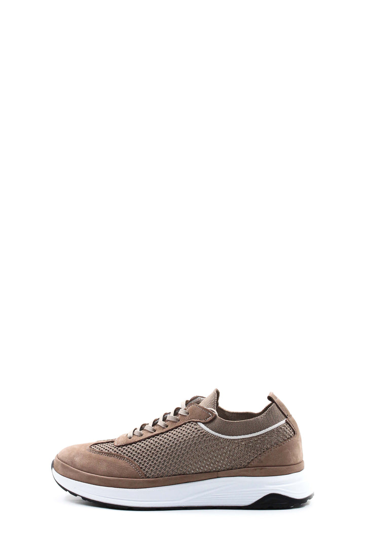 FST Genuine Leather Men's Sneakers 722MA923 180 Beige - Guaynabo