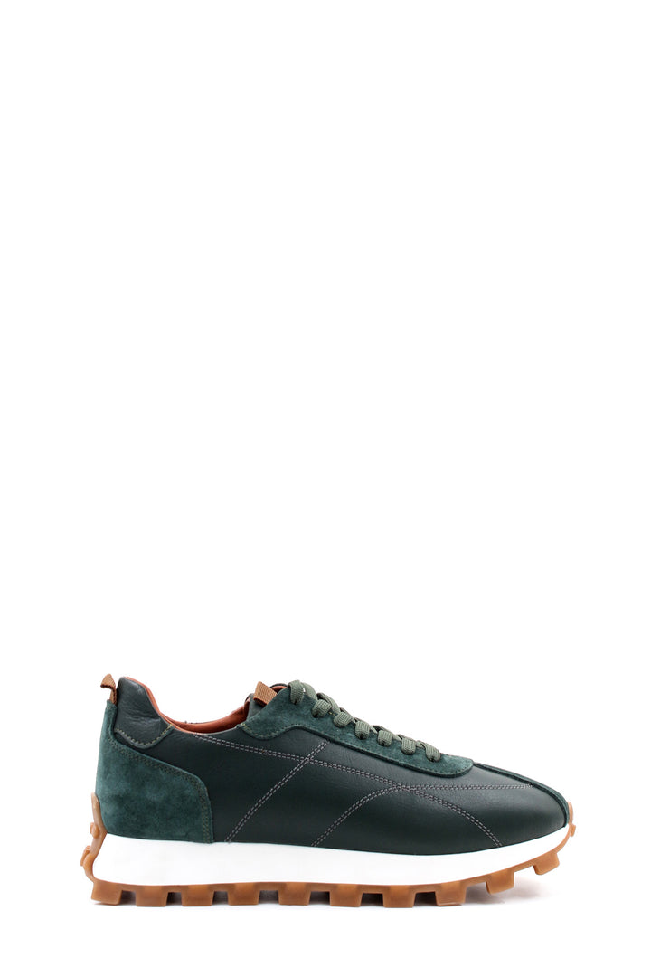 FST Genuine Leather Men's Sneakers 723MA3548 Green - Woodstock