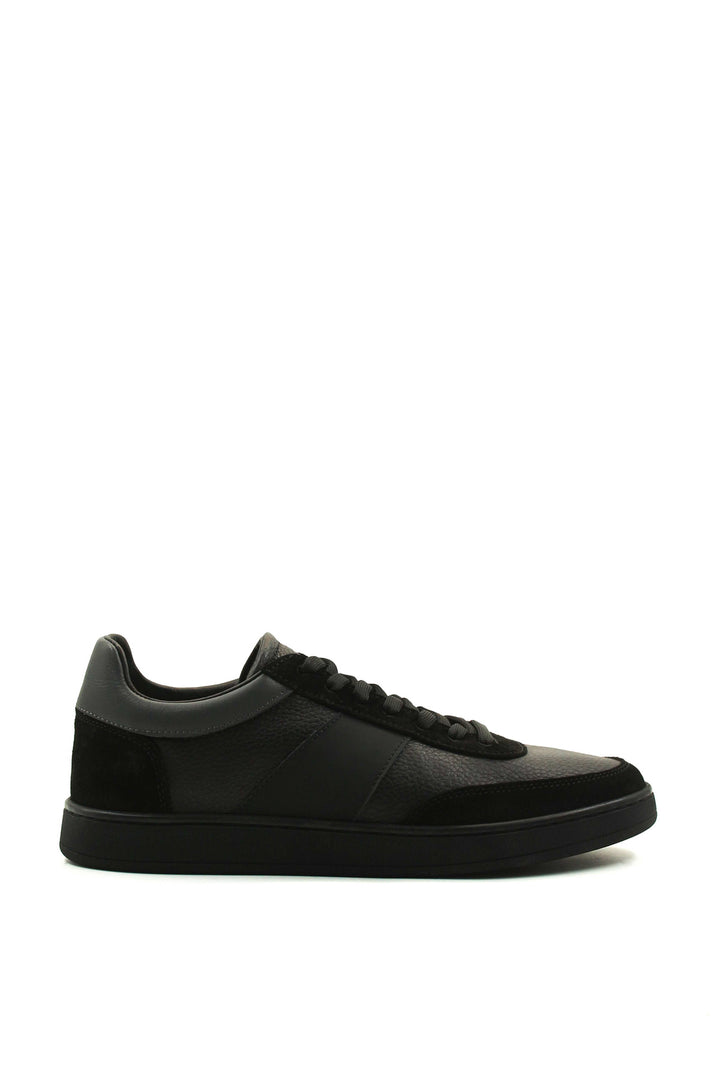 FST Genuine Leather Men's Sneakers 723MA4032 Black - Drohobych