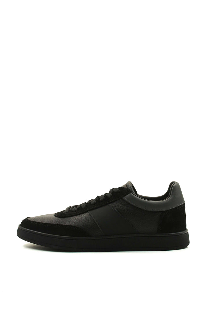 FST Genuine Leather Men's Sneakers 723MA4032 Black - Drohobych