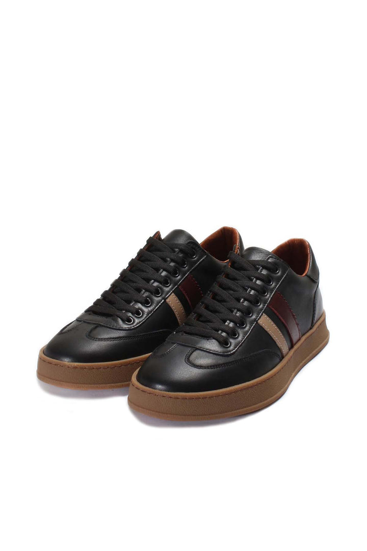 FST Genuine Leather Men's Sneakers 723MA6040 Black - Marco de Canavezes