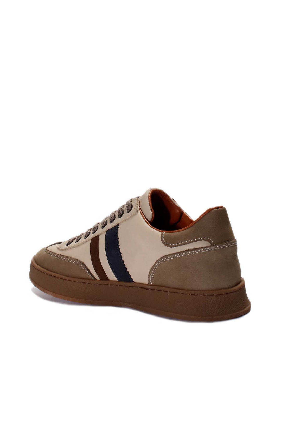 FST Genuine Leather Men's Sneakers 723MA6040 Beige - Hilversum