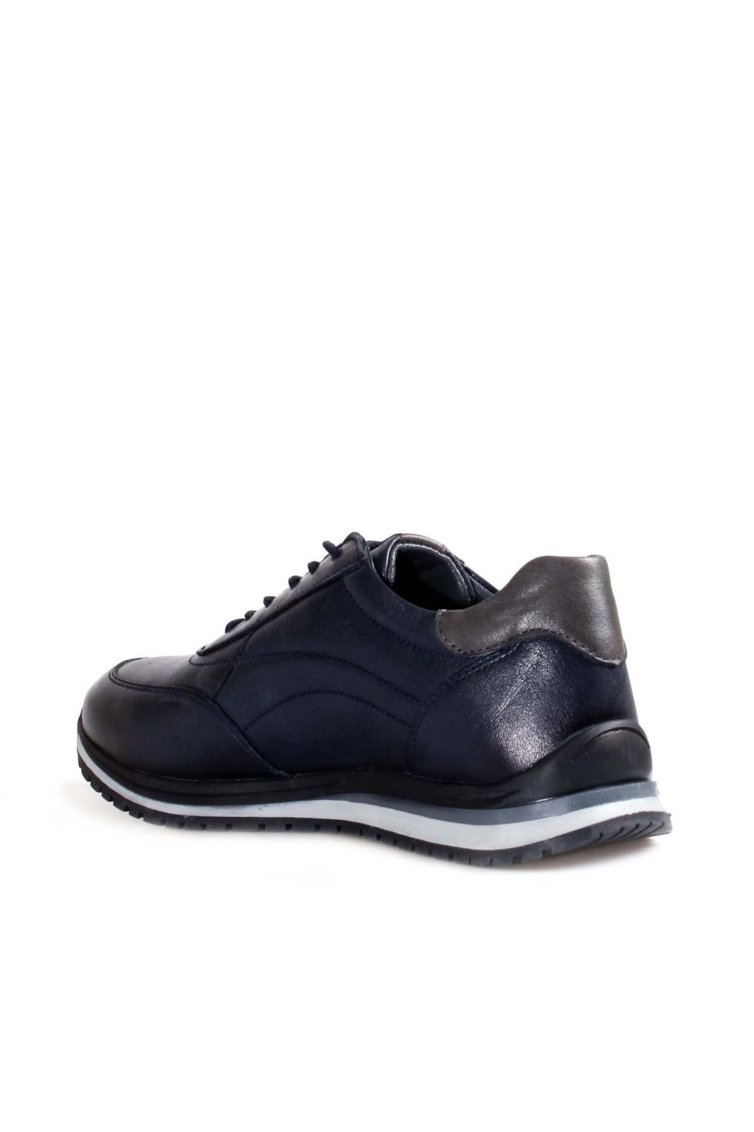 FST Genuine Leather Men's Sneakers 855MA415 Navy Blue - Crawley