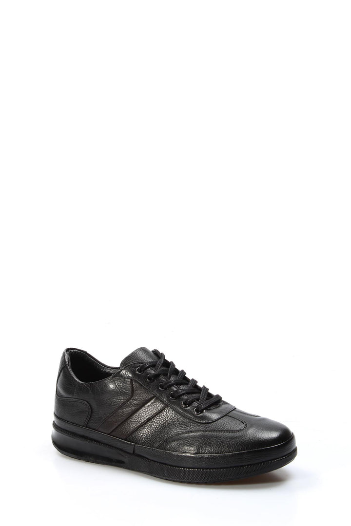 FST Genuine Leather Men's Sneakers 855MA650 Black - Harrogate