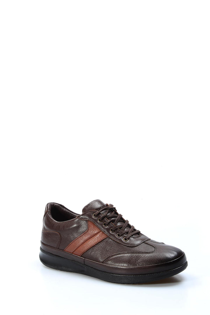 FST Genuine Leather Men's Sneakers 855MA650 Brown - Perugia