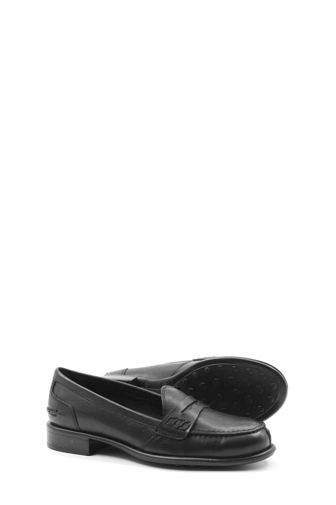 FST Genuine Leather Women's Ballerina Shoes 151ZA24138 Black - Würselen