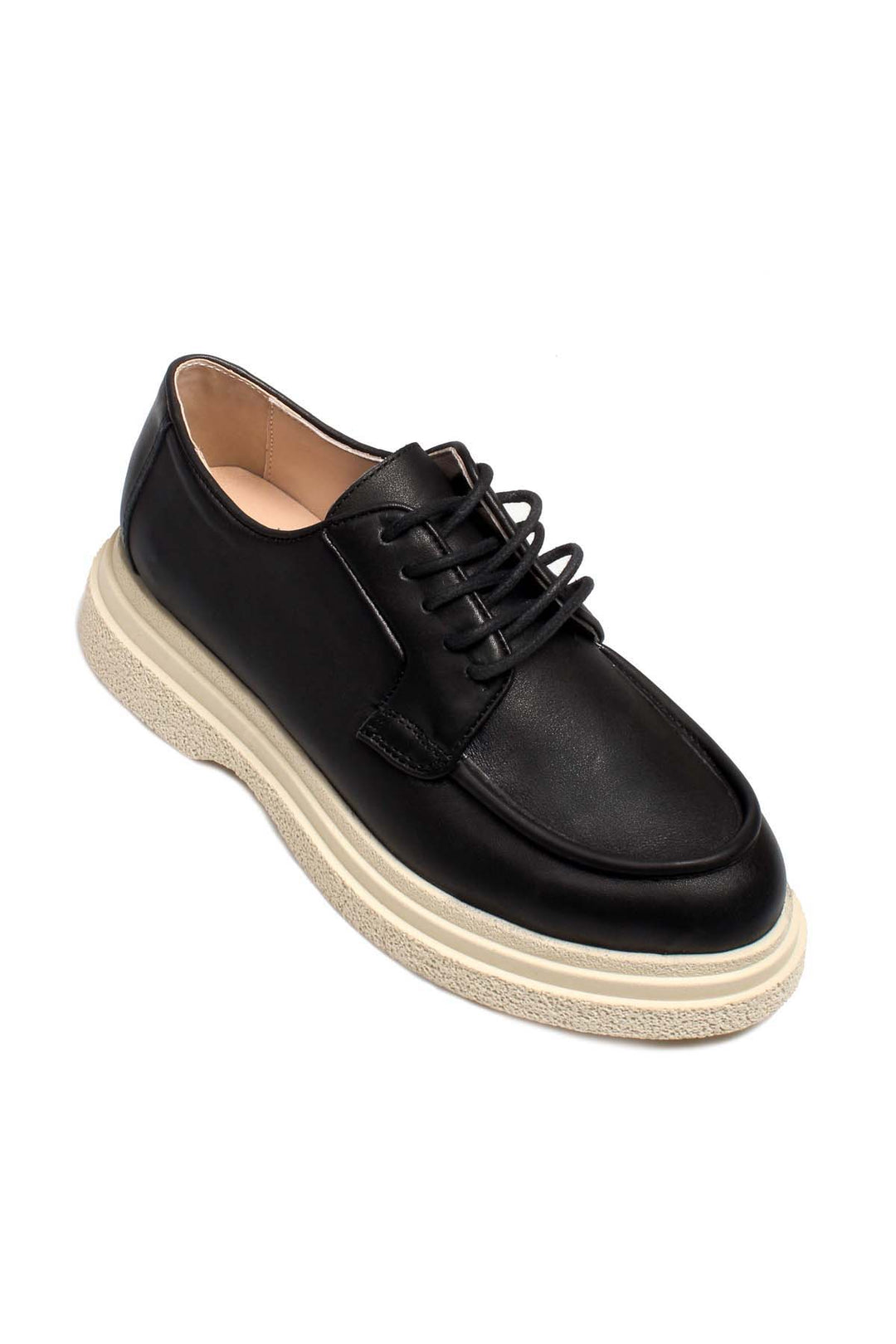 FST Genuine Leather Women's Casual Shoes 009ZA0151 Black - Castellammare di Stabia