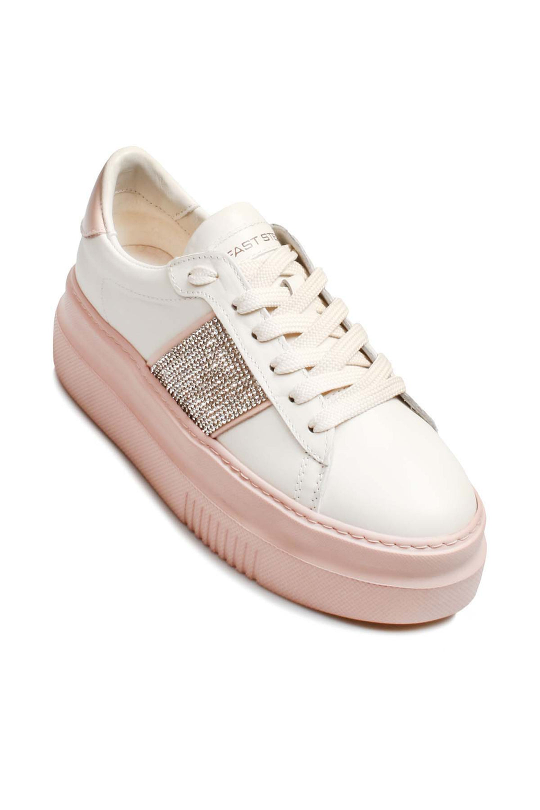 FST Genuine Leather Women's Casual Shoes 009ZA0153 White powder - Alcira