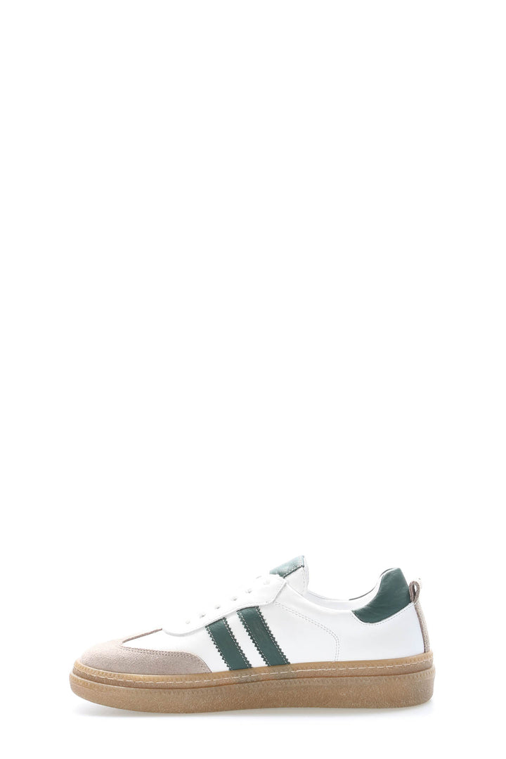 FST Genuine Leather Women's Casual Shoes 408ZA772 White Green - Lancaster