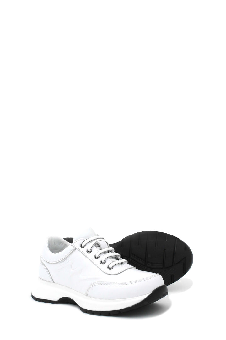 FST Genuine Leather Women's Casual Shoes 583ZA2486 White - Medemblik