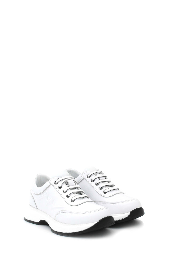 FST Genuine Leather Women's Casual Shoes 583ZA2486 White - Medemblik