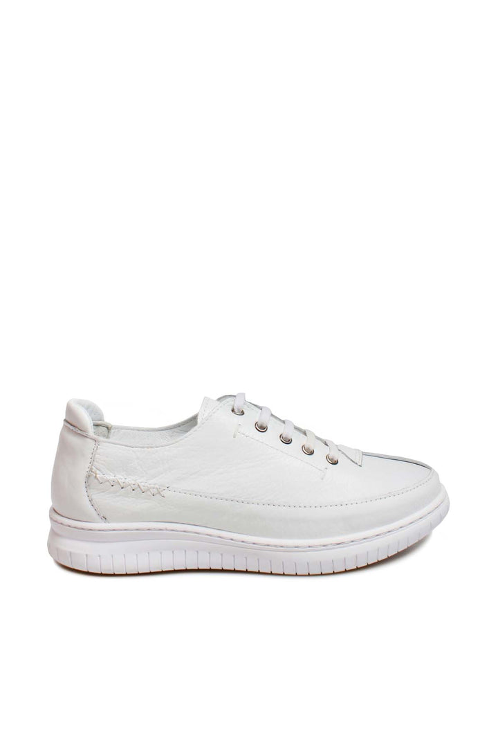 FST Genuine Leather Women's Casual Shoes 583ZA402 White - Huntington Beach