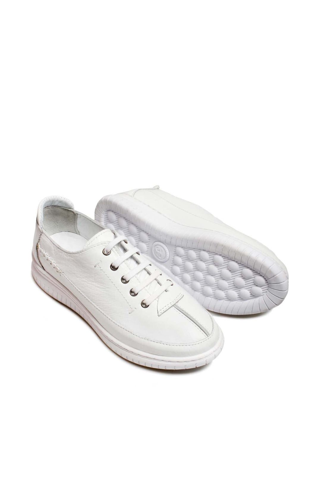 FST Genuine Leather Women's Casual Shoes 583ZA402 White - Huntington Beach