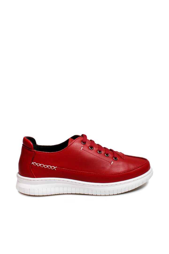 FST Genuine Leather Women's Casual Shoes 583ZA402 Red - Lisburn