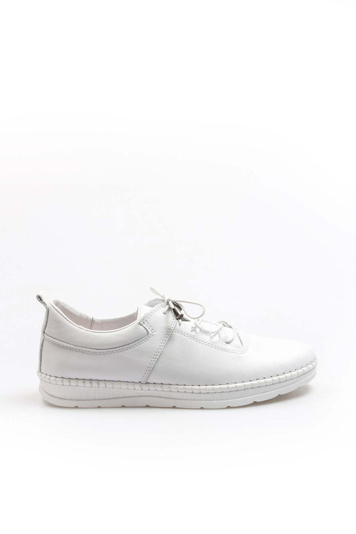 FST Genuine Leather Women's Casual Shoes 934ZA105 White - Corby