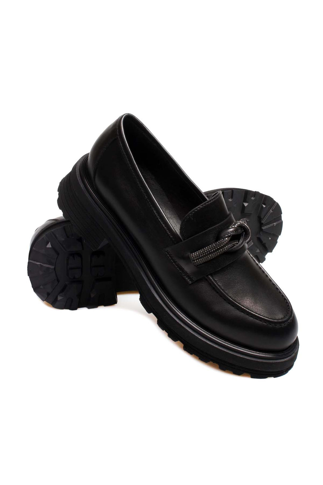 FST Genuine Leather Women's Casual Shoes 965ZA3100 Black - West Allis