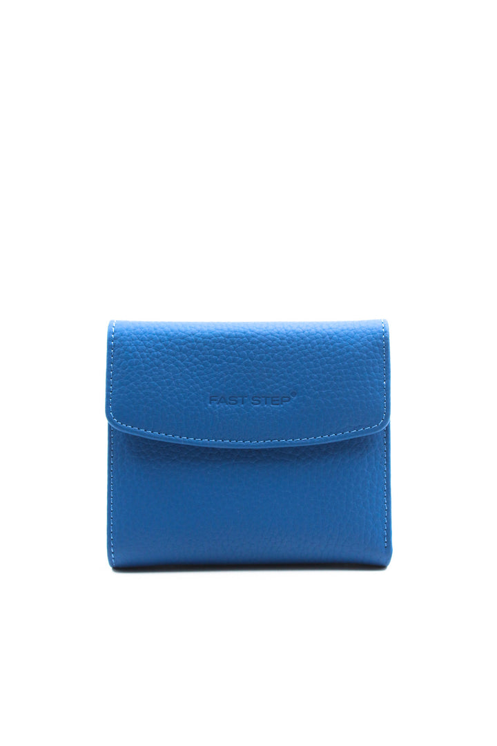 FST Genuine Leather Women's Wallet Accessory 779CA2614 Blue - Youngstown