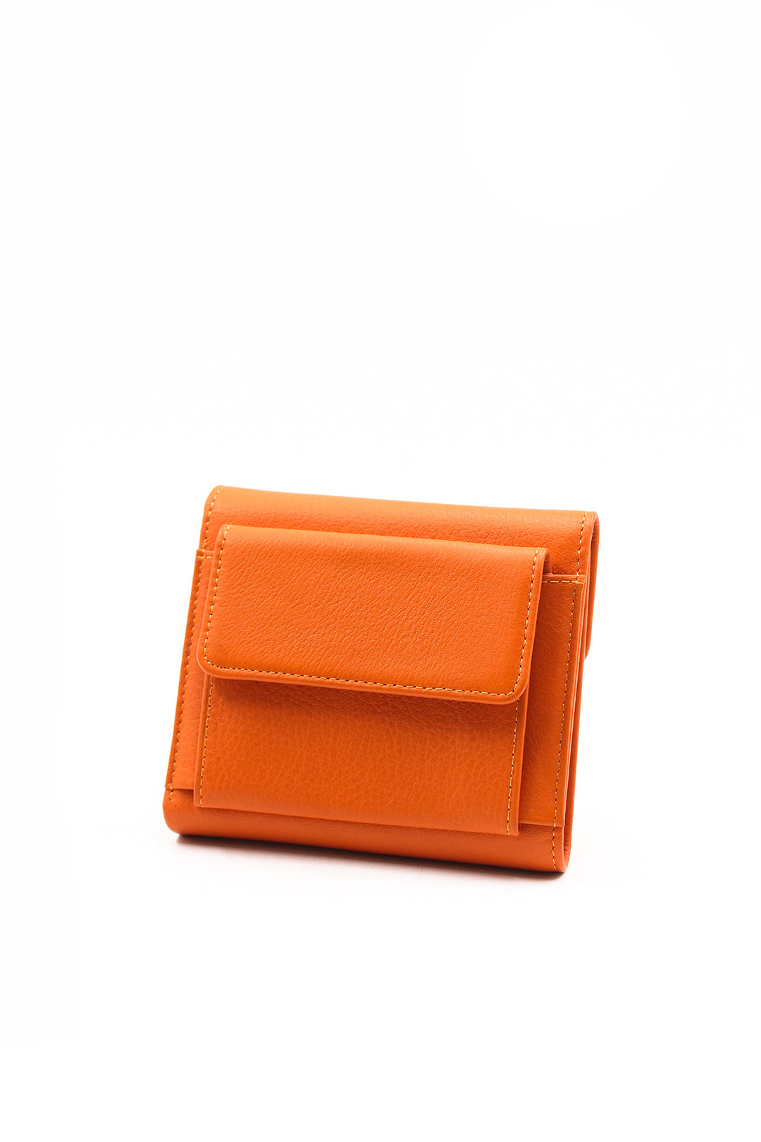 FST Genuine Leather Women's Wallet Accessory 779CA2614 Orange - Euless