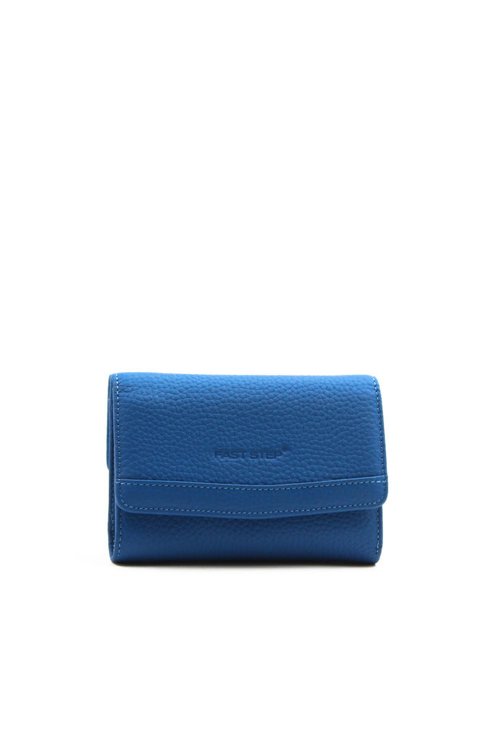 FST Genuine Leather Women's Wallet Accessory 779CA2620 Blue - Worcester