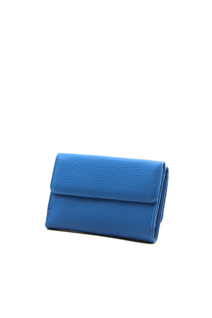 FST Genuine Leather Women's Wallet Accessory 779CA2620 Blue - Worcester