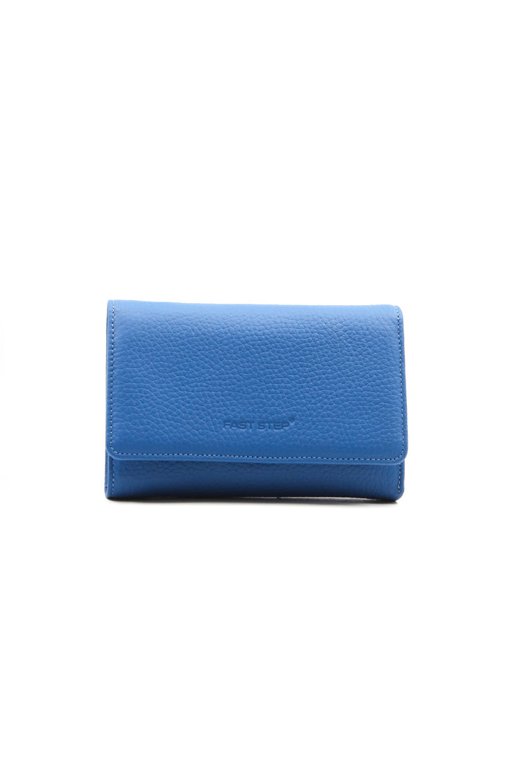 FST Genuine Leather Women's Wallet Accessory 779CA2628 Blue - Austin