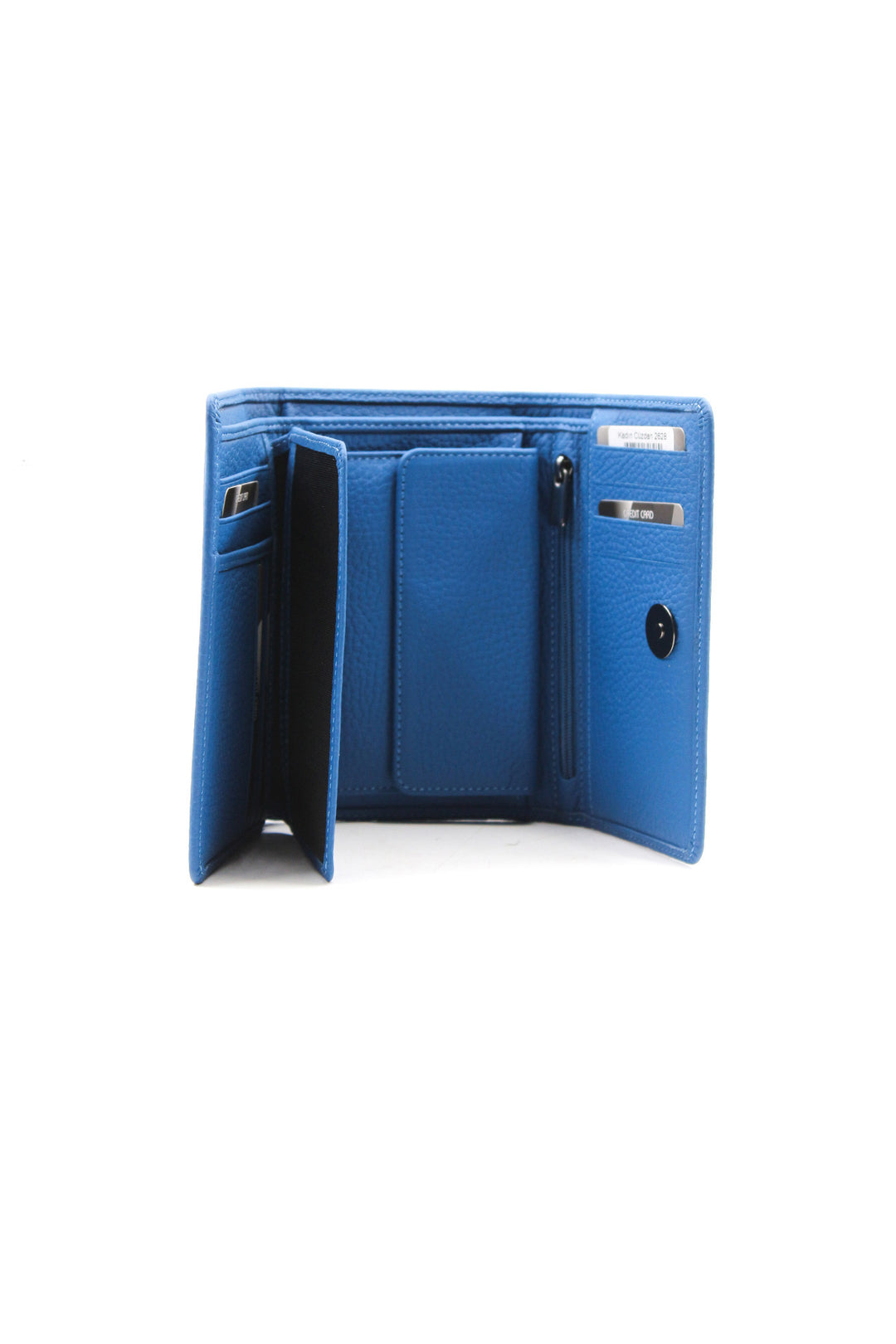 FST Genuine Leather Women's Wallet Accessory 779CA2628 Blue - Austin