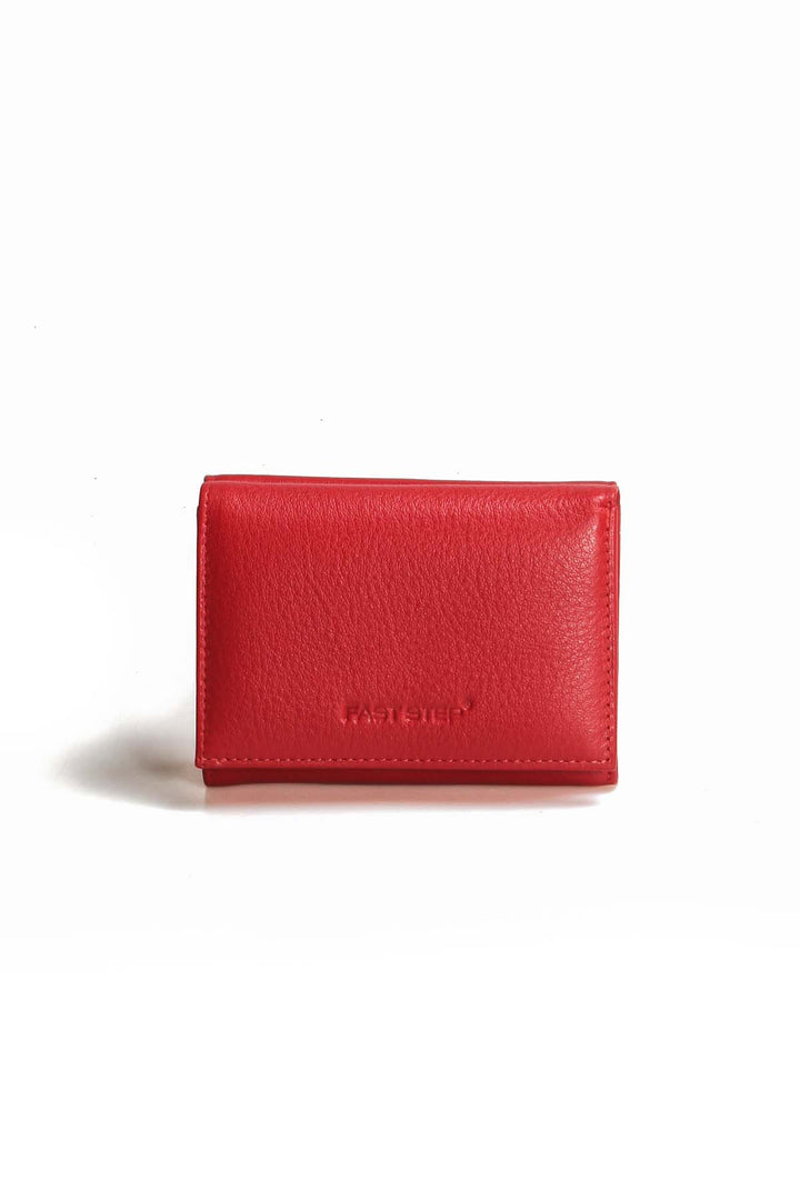 FST Genuine Leather Women's Wallet Accessory 779CA2632 Red - Celle