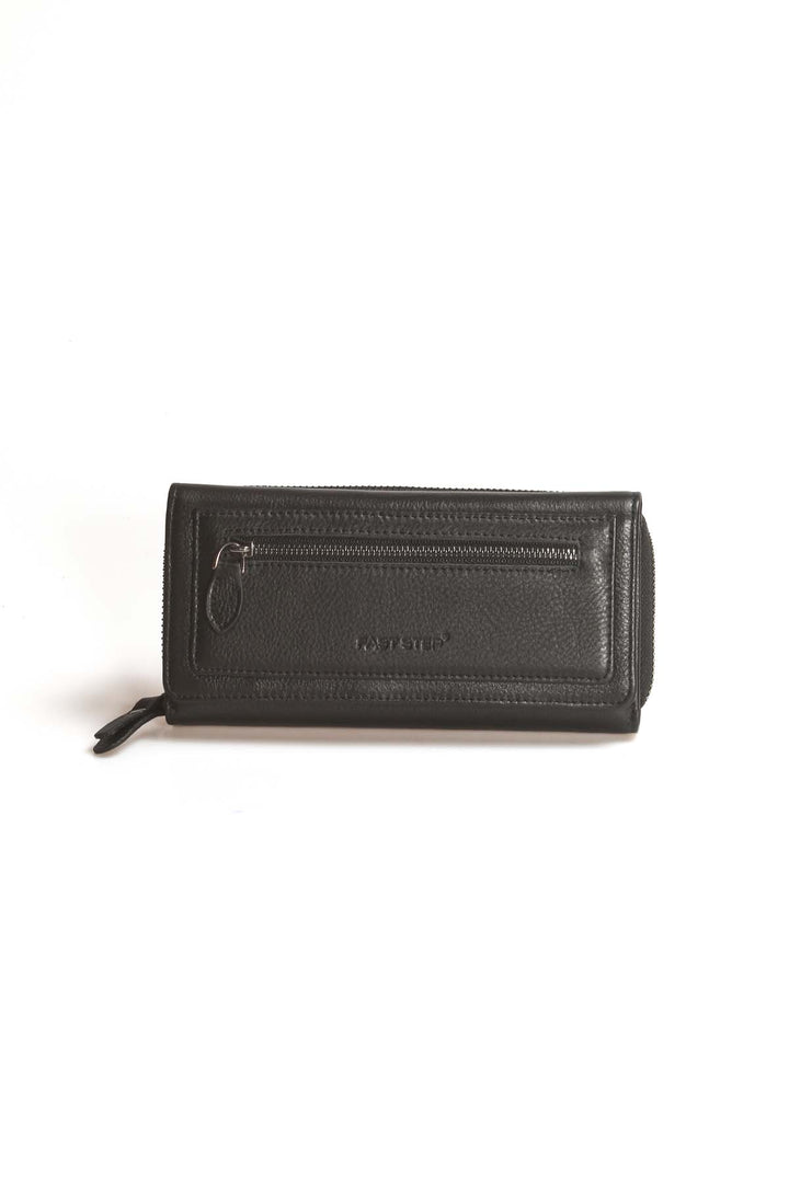 FST Genuine Leather Women's Wallet Accessory 779CA2636 Black - Antequera