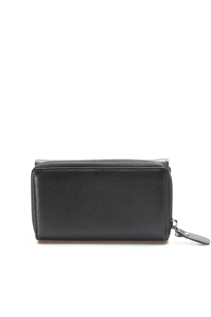 FST Genuine Leather Women's Wallet Accessory 779CA2715 Black - Groningen