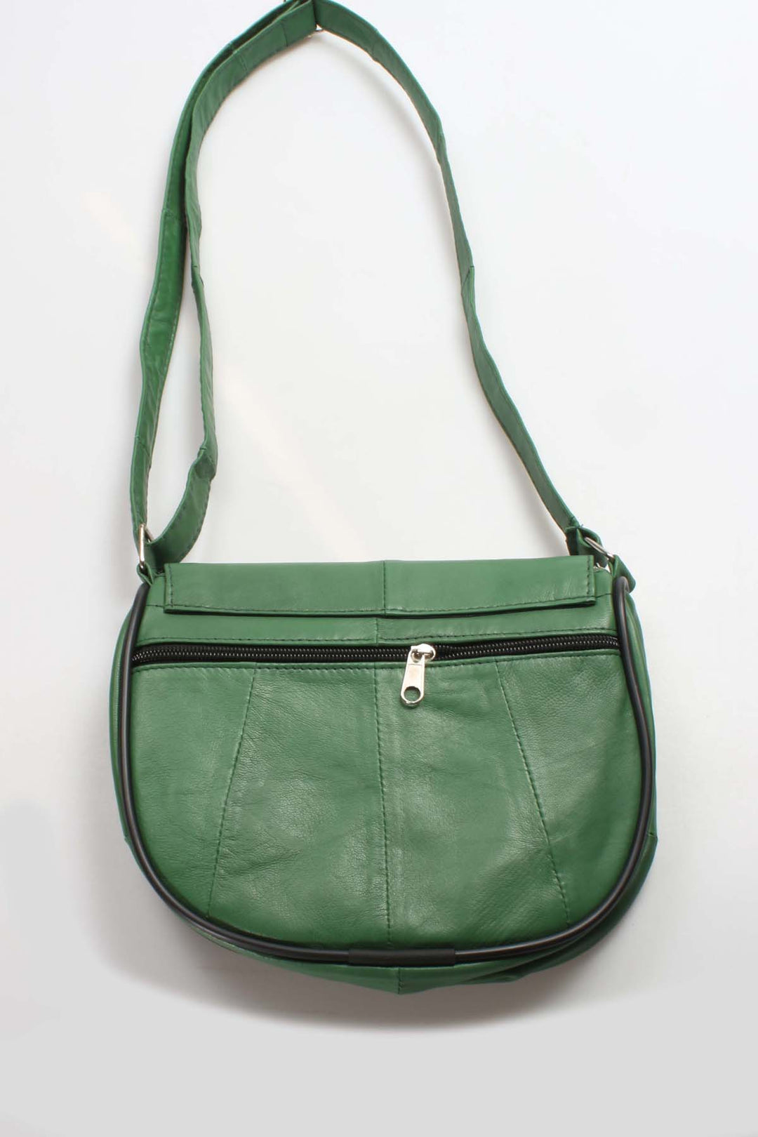 FST Genuine Leather Women's Handbag 969CA457 Green - Famalicão