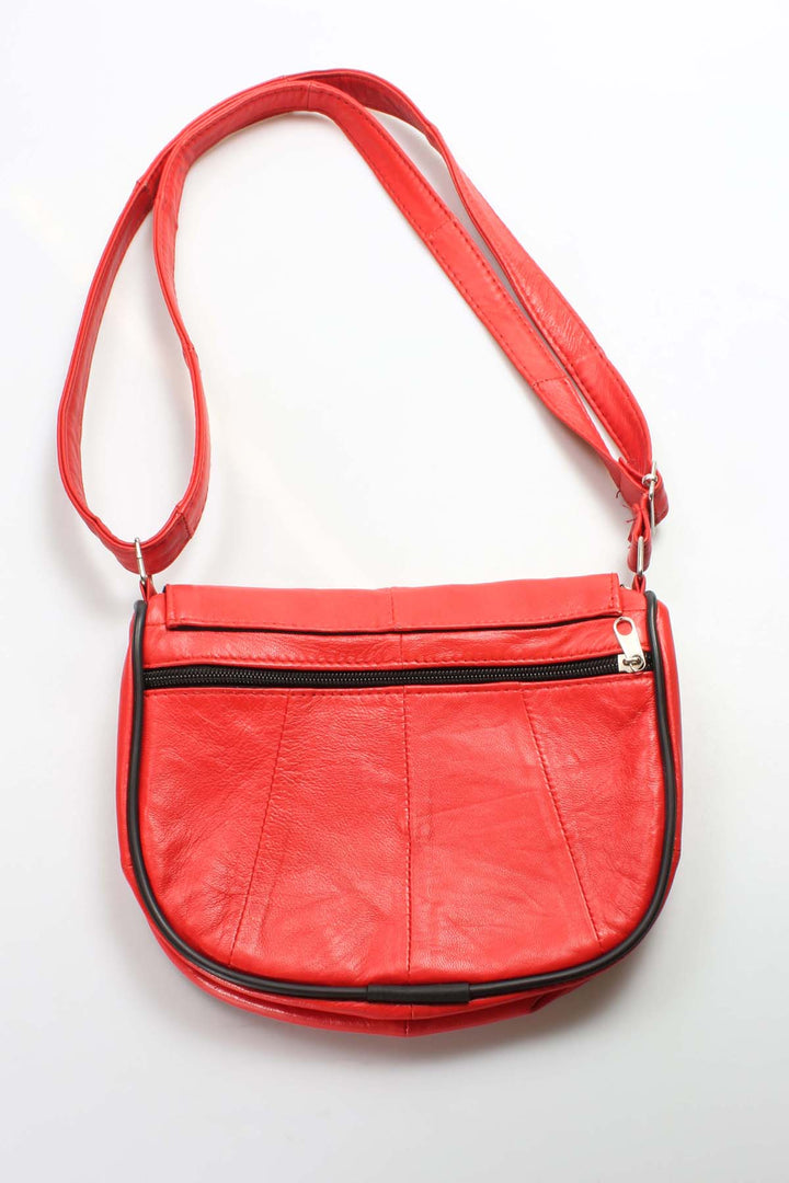 FST Genuine Leather Women's Handbag 969CA457 Red - Liverpool