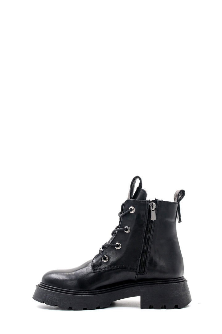 FST Genuine Leather Women's Classic Boot 888SZA1563 Black - Atlantic City