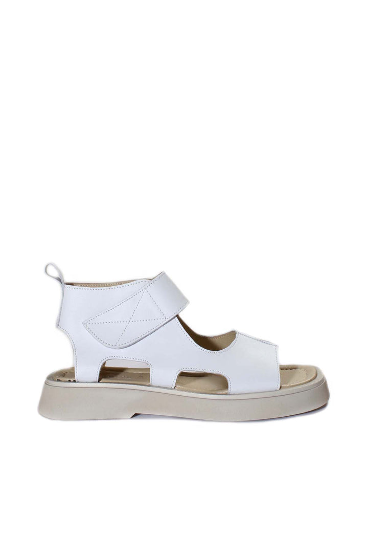 FST Genuine Leather Women's Classic Sandal 281ZA20755 White - León