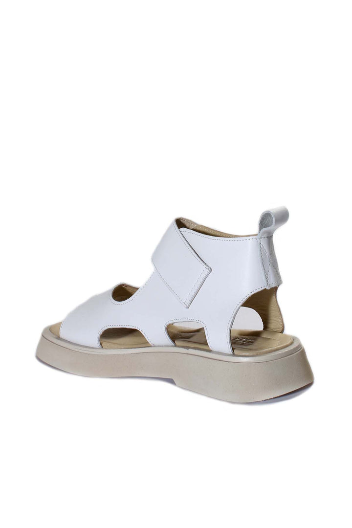 FST Genuine Leather Women's Classic Sandal 281ZA20755 White - León