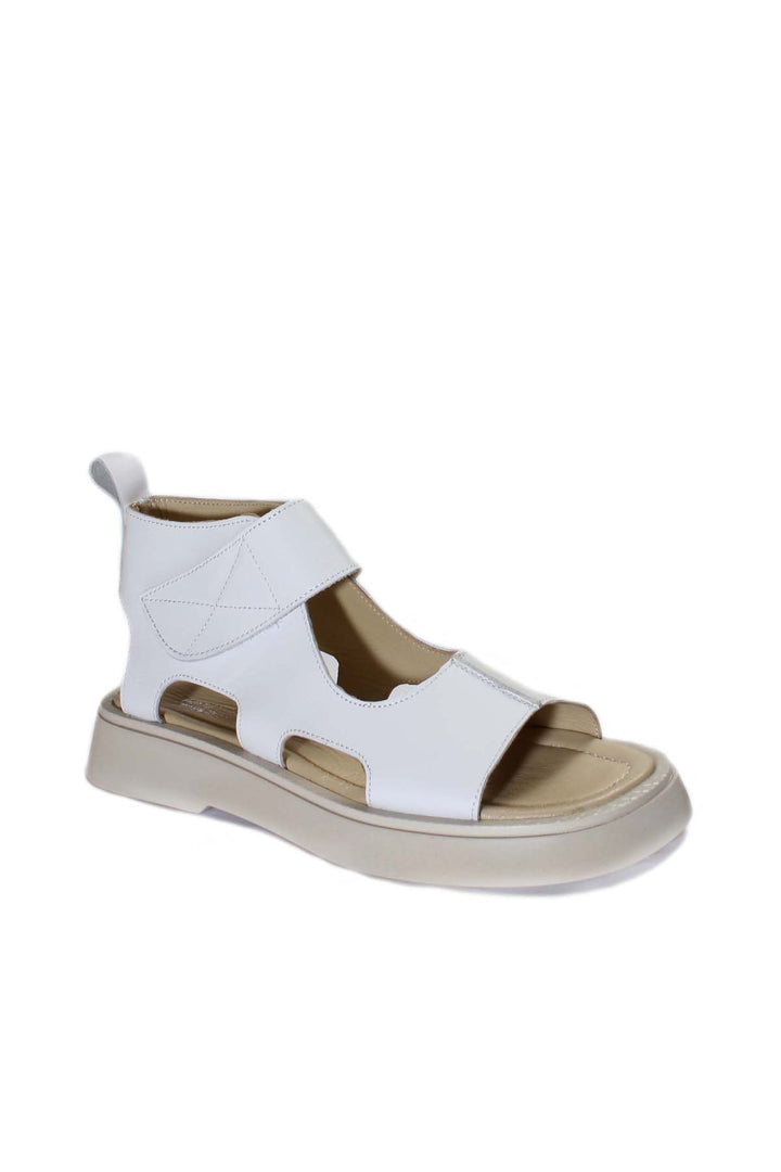 FST Genuine Leather Women's Classic Sandal 281ZA20755 White - León