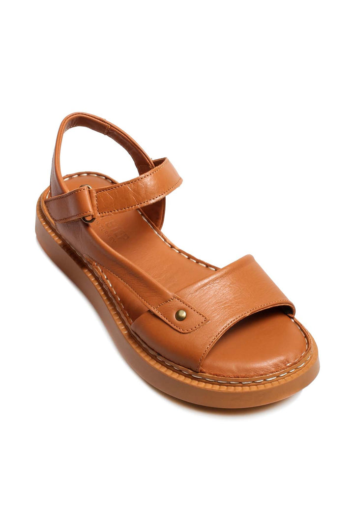 FST Genuine Leather Women's Classic Sandal 621ZA842 Brown - Juárez