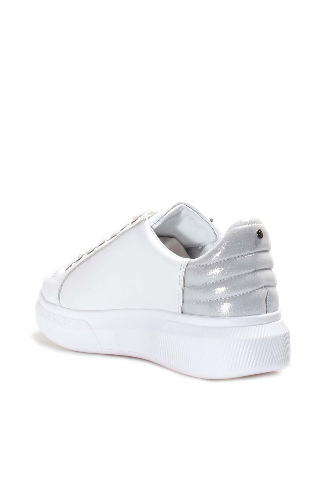 FST Genuine Leather Women's Sneakers 846ZA03 White Silver - Royal Palm Beach