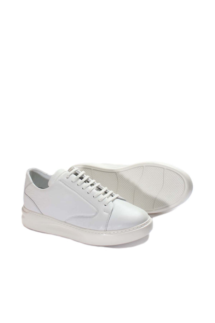 FST Genuine Leather Women's Sneakers 934ZA108 White - Wakefield