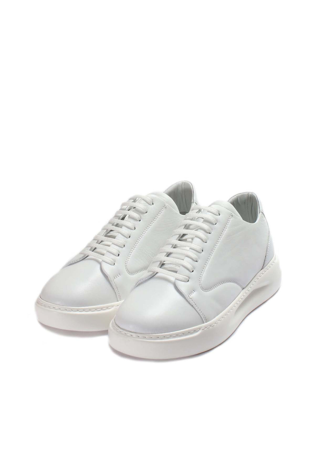 FST Genuine Leather Women's Sneakers 934ZA108 White - Wakefield