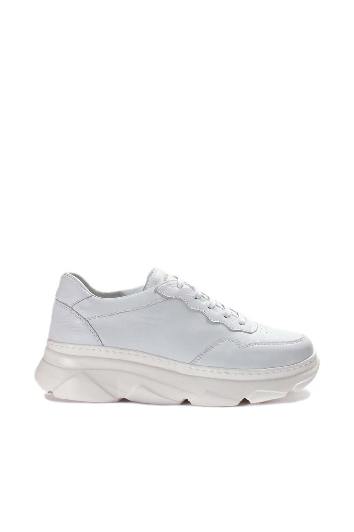 FST Genuine Leather Women's Sneakers 934ZA122 White - Waco