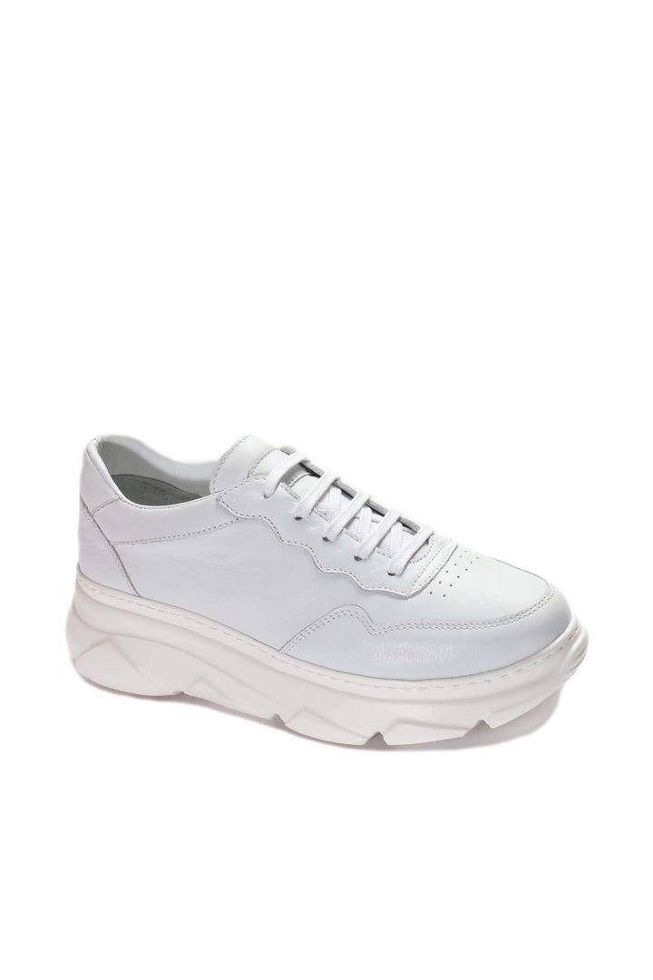 FST Genuine Leather Women's Sneakers 934ZA122 White - Waco