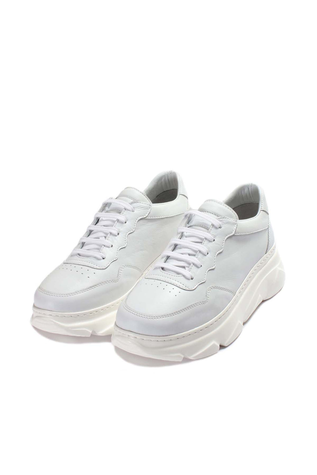 FST Genuine Leather Women's Sneakers 934ZA122 White - Waco