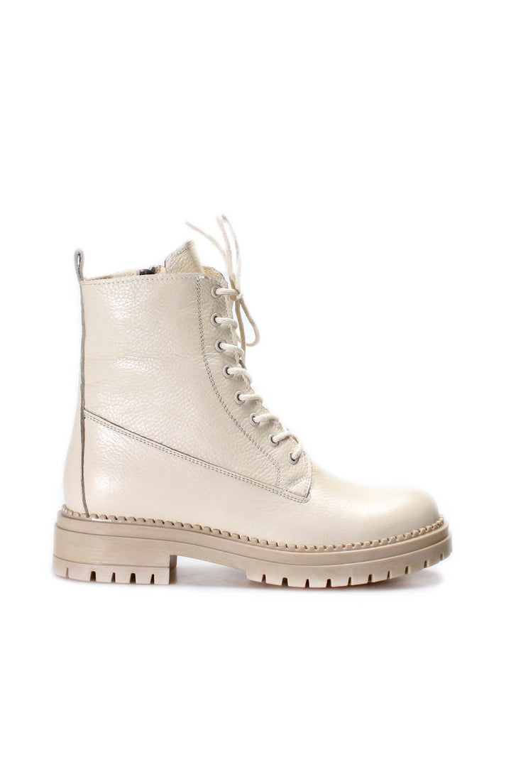 FST Genuine Leather Women's Sports Boot 146SZA436 Cream - Namur