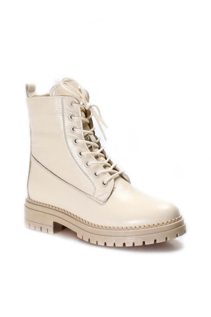 FST Genuine Leather Women's Sports Boot 146SZA436 Cream - Namur