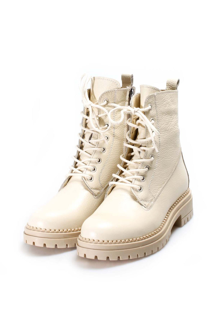 FST Genuine Leather Women's Sports Boot 146SZA436 Cream - Namur