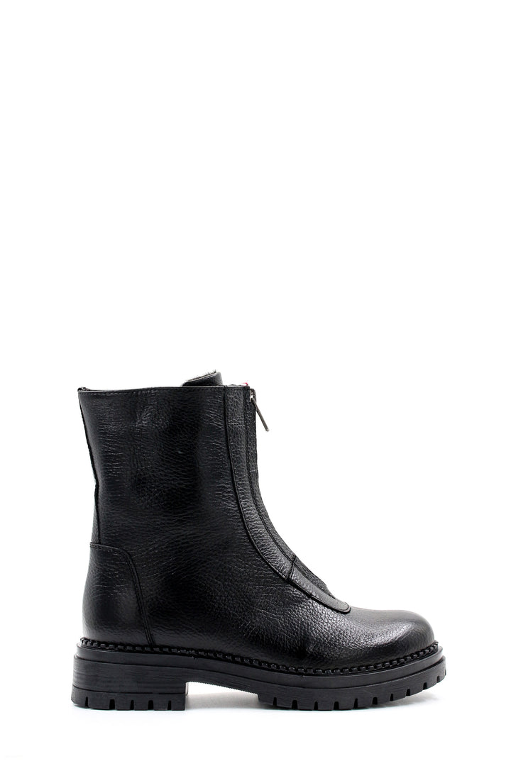 FST Genuine Leather Women's Sports Boot 146SZA439 Black - Kateríni