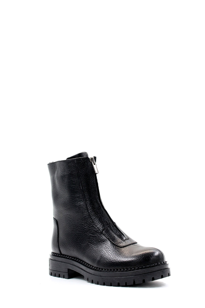 FST Genuine Leather Women's Sports Boot 146SZA439 Black - Kateríni