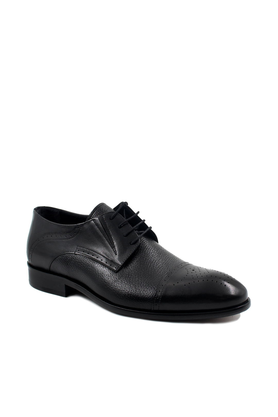 FST Genuine Leather Welted Men's Classic Shoe 237MA574 Black Buffalo Deer - Corroios