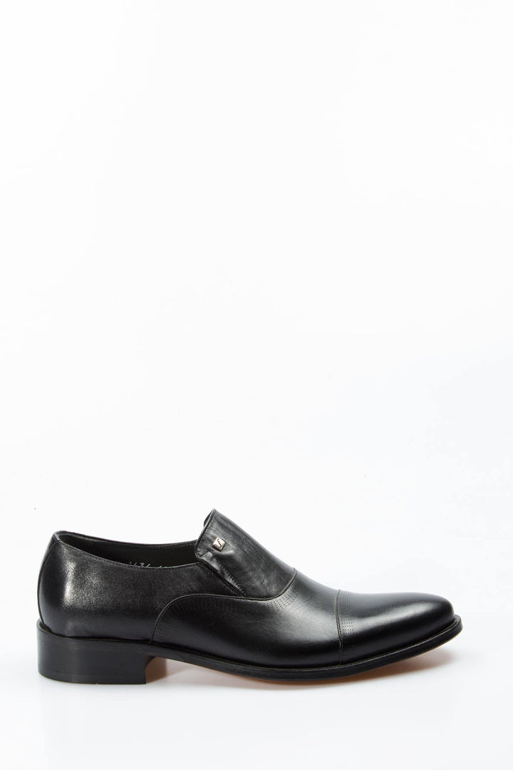 FST Genuine Leather Men's Classic Shoes 278MA1634 Black - Long Beach